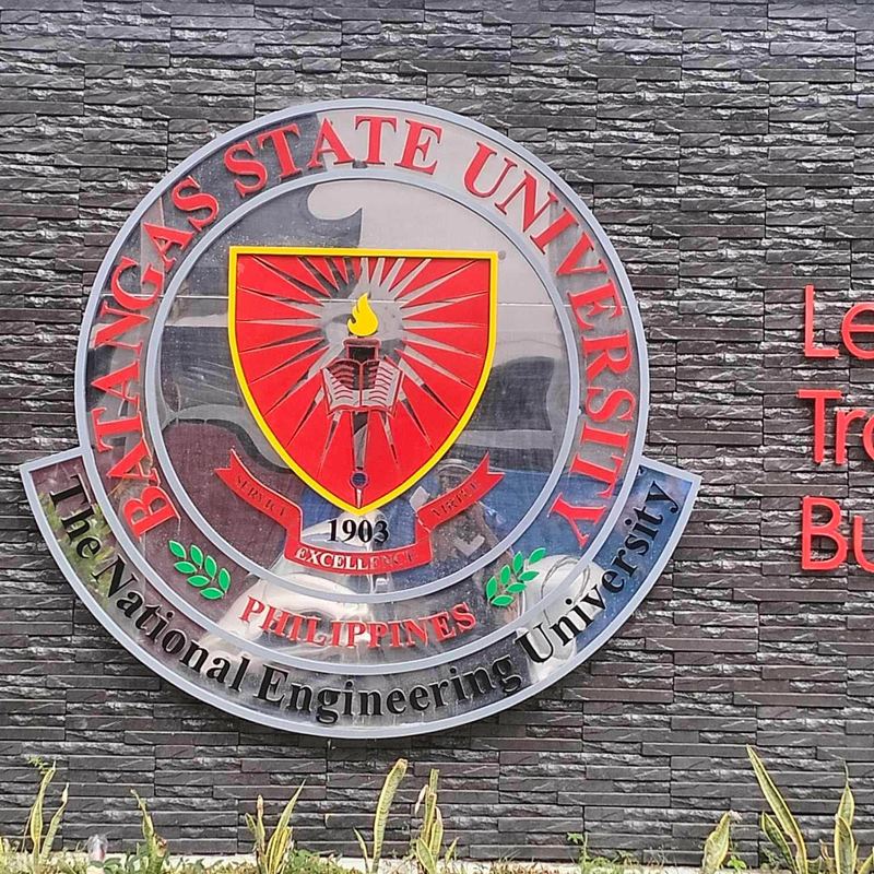 Batangas State University stainless steel seal
